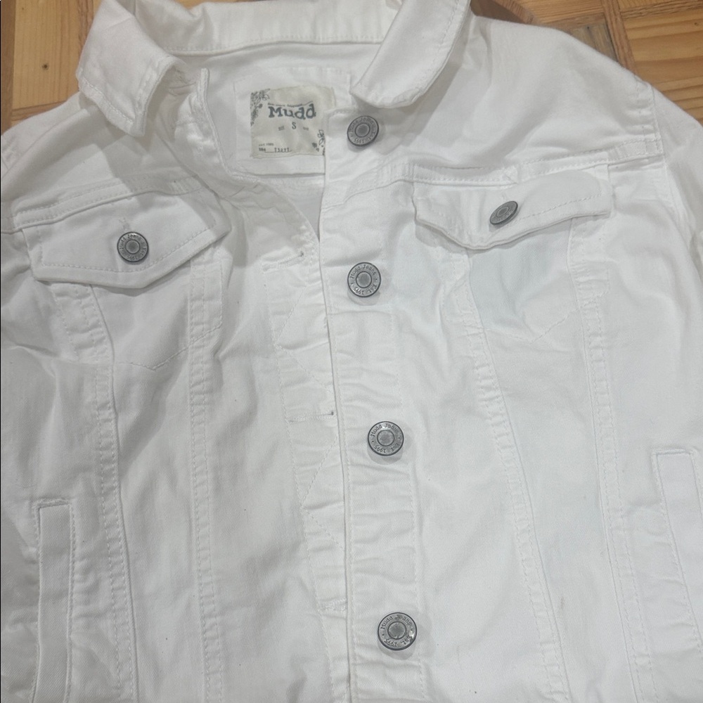 Mudd White Denim Jacketm